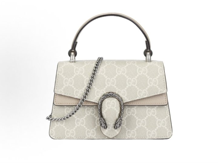 GUCCI Dionysus 米色 GG Supreme 迷你手提链条包 &middot; 1