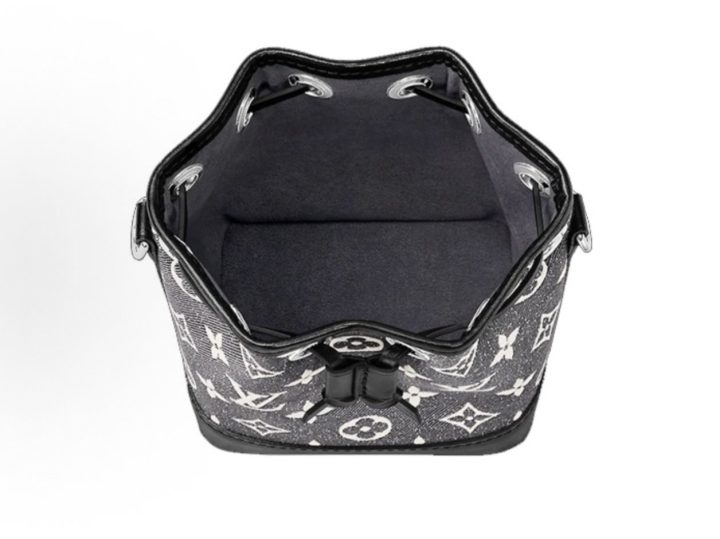 Louis Vuitton Nano No&eacute; 灰色 Monogram 牛仔提花水桶包 &middot; 4