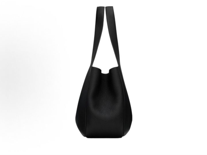 Saint Laurent Bea 黑色鹿皮大号托特包 &middot; 4