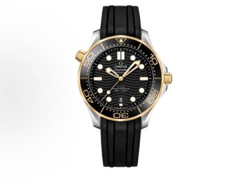 OMEGA 欧米茄 Seamaster Diver 300M 42mm 黑盘间金橡胶带腕表