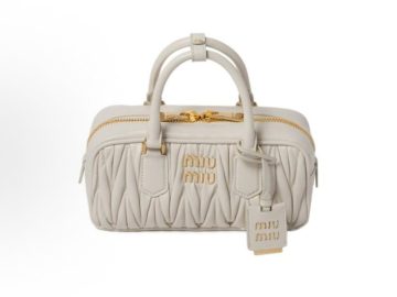 Miu Miu Arcadie 白色 Matelassé 纳帕皮手提包