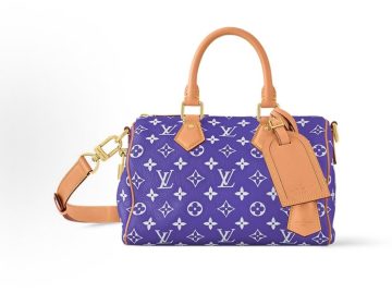 Louis Vuitton Speedy P9 Bandoulière 25 紫色皮革手袋