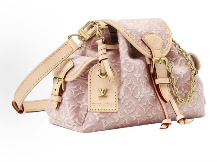 Louis Vuitton Odyss&eacute;e 玫瑰粉提花单肩包 &middot; 2