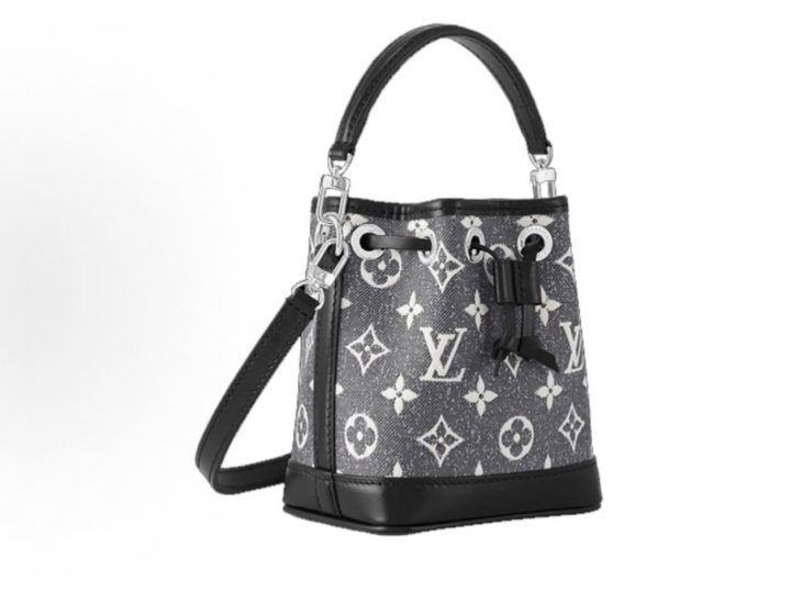 Louis Vuitton Nano No&eacute; 灰色 Monogram 牛仔提花水桶包 &middot; 2