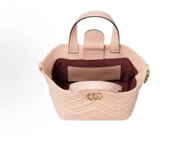 GUCCI Betty 迷你浅粉色羊皮托特包 &middot; 6