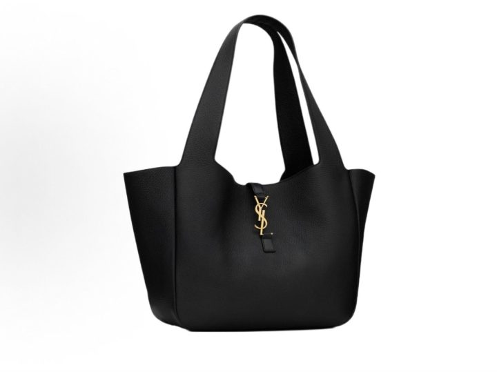 Saint Laurent Bea 黑色鹿皮大号托特包 &middot; 3
