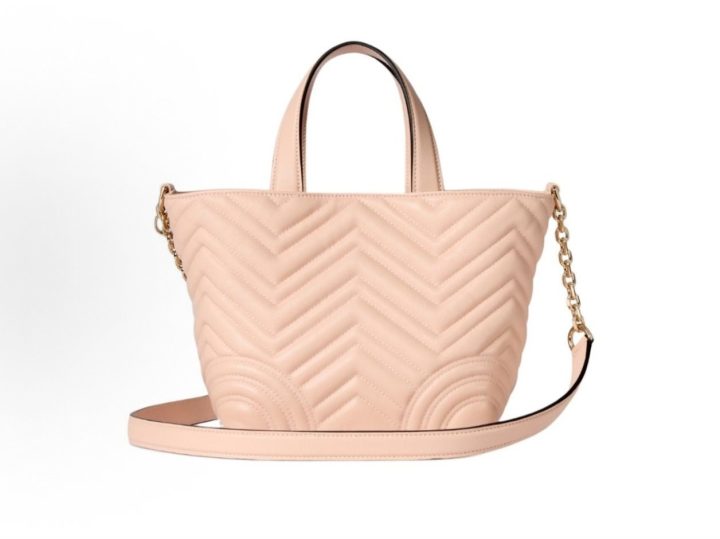 GUCCI Betty 迷你浅粉色羊皮托特包 &middot; 3