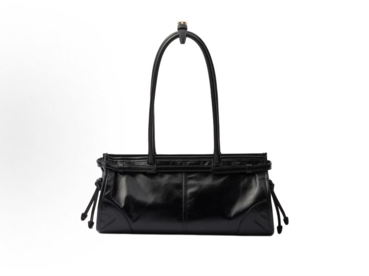 PRADA Bonnie 黑色中号皮革手袋 &middot; 3
