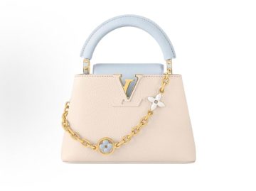 Louis Vuitton Capucines Mini 拼色皮革手袋