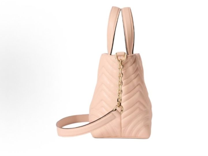 GUCCI Betty 迷你浅粉色羊皮托特包 &middot; 5