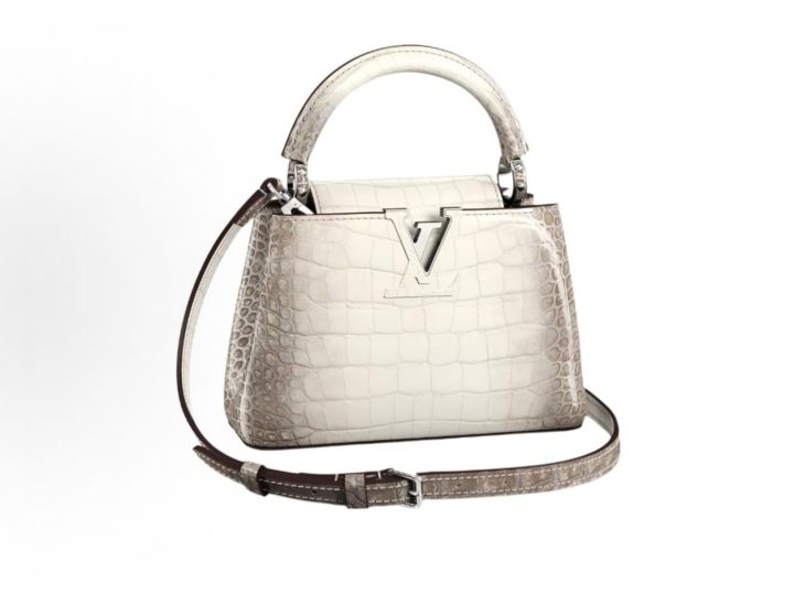 Louis Vuitton Capucines Mini 白色特殊皮革手袋 &middot; 1