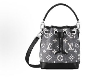 Louis Vuitton Nano Noé 灰色 Monogram 牛仔提花水桶包