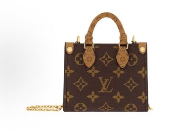 Louis Vuitton 老花迷你竖款托特包
