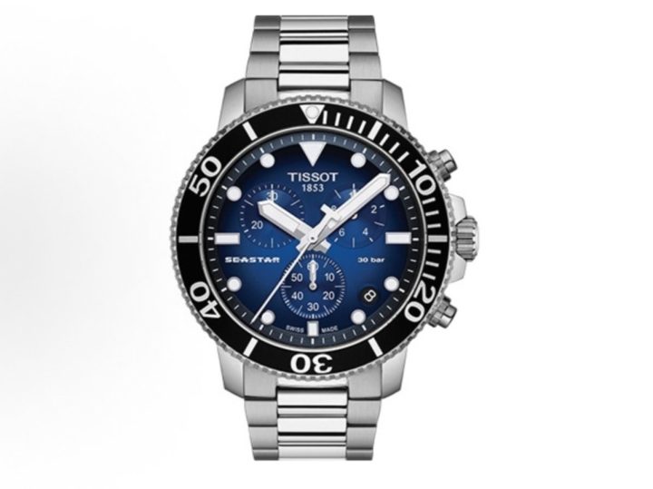 TISSOT 天梭海星1000蓝盘45.5mm石英计时表 &middot; 2