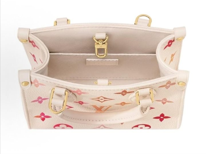 Louis Vuitton OnTheGo BB 白色彩色老花手袋 &middot; 4