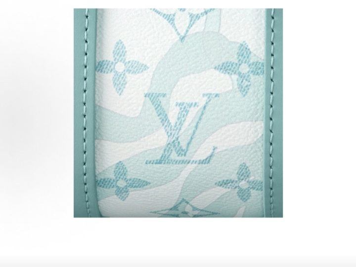 Louis Vuitton 浅蓝色花卉图案双提手包 &middot; 6