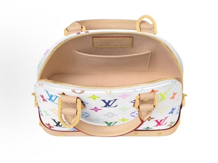 Louis Vuitton&times;村上隆 Alma BB 白色彩色老花手袋 &middot; 4