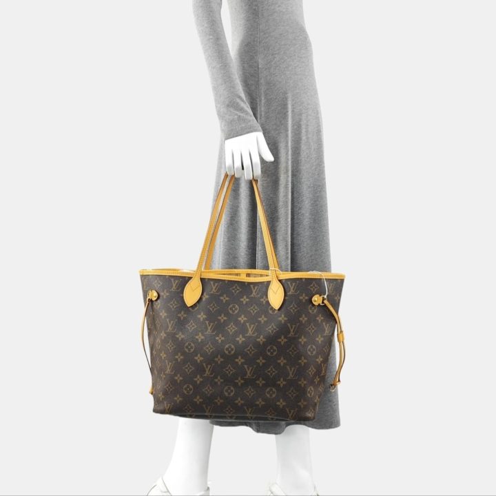 Louis Vuitton NEVERFULL 中号棕色老花涂层帆布托特包 &middot; 2