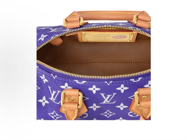 Louis Vuitton Speedy P9 Bandouli&egrave;re 25 紫色皮革手袋 &middot; 4