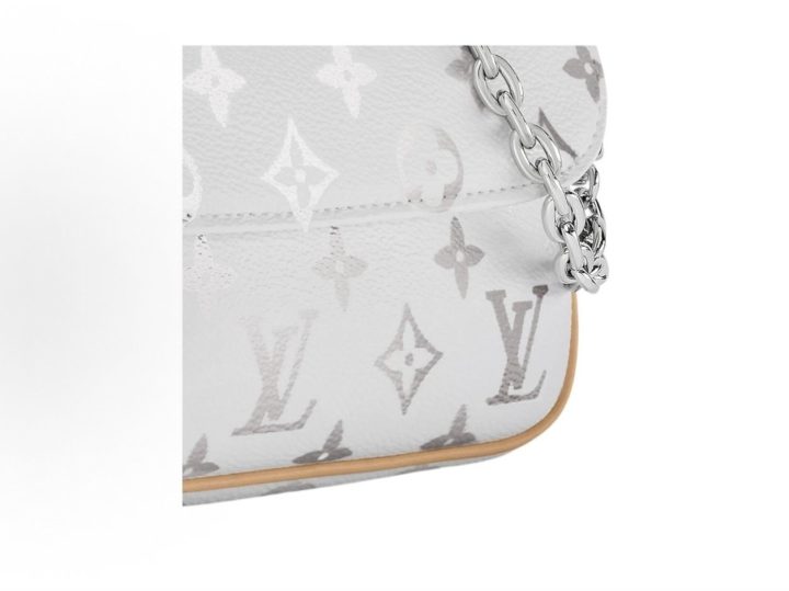 Louis Vuitton Wallet On Chain Ivy 白色老花链条包 &middot; 5