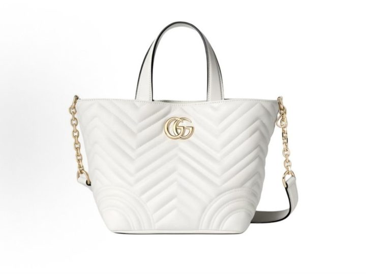 GUCCI Betty 迷你白色羊皮托特包 &middot; 1