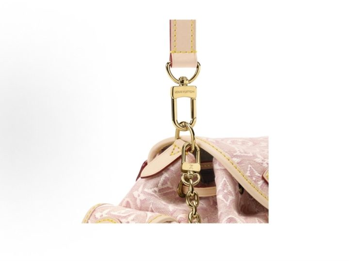 Louis Vuitton Odyss&eacute;e 玫瑰粉提花单肩包 &middot; 5