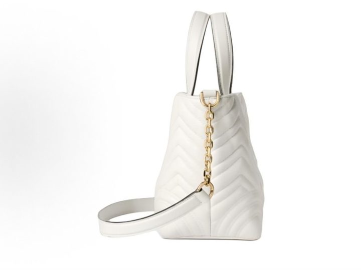 GUCCI Betty 迷你白色羊皮托特包 &middot; 5