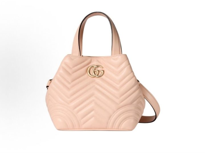 GUCCI Betty 迷你浅粉色羊皮托特包 &middot; 4