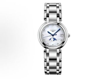 LONGINES 浪琴心月30.5mm贝母盘月相石英女表
