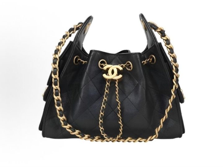 CHANEL 25 Mini 黑色牛皮链条手袋 &middot; 1