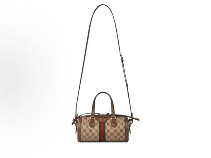 GUCCI &times; BALENCIAGA The Hacker Project 米色 Boston 小号波士顿包 &middot; 1