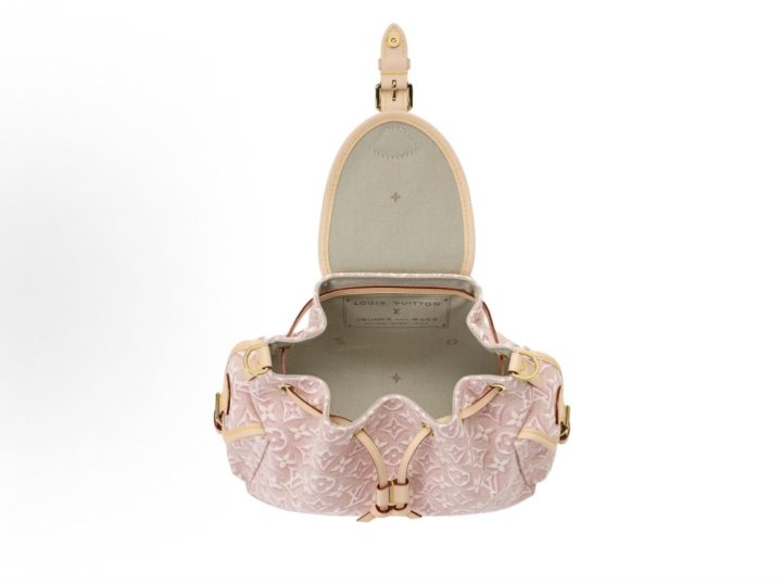 Louis Vuitton Odyss&eacute;e 玫瑰粉提花单肩包 &middot; 4
