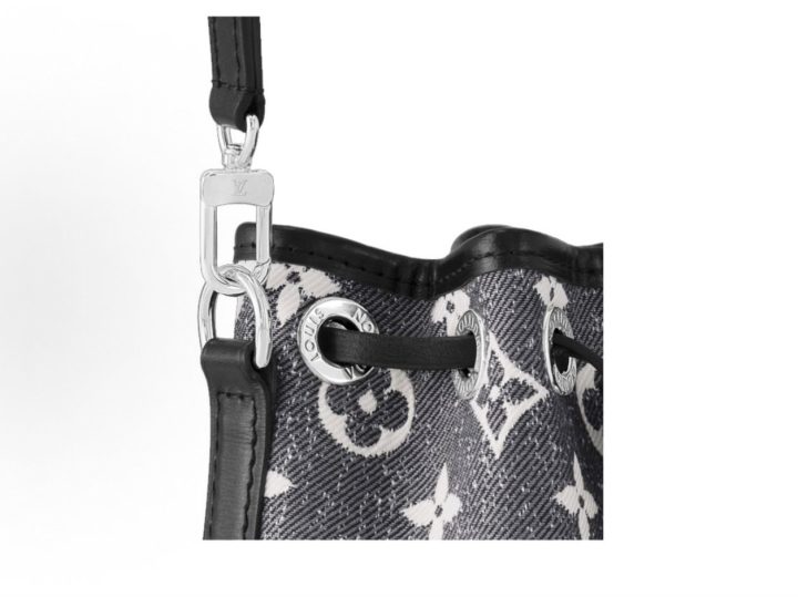 Louis Vuitton Nano No&eacute; 灰色 Monogram 牛仔提花水桶包 &middot; 5