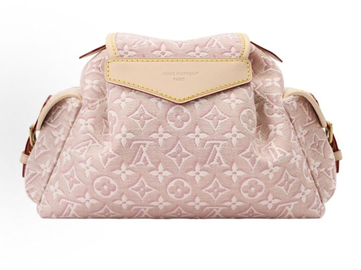 Louis Vuitton Odyss&eacute;e 玫瑰粉提花单肩包 &middot; 3