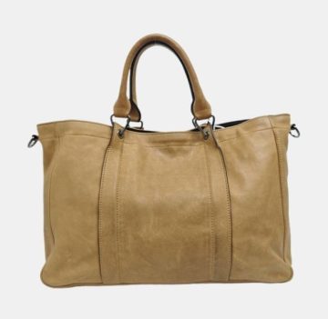 Longchamp 3D 黄色牛皮托特包 可拆肩带