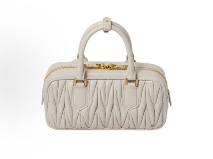 Miu Miu Arcadie 白色 Matelass&eacute; 纳帕皮手提包 &middot; 2
