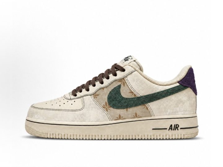 Nike Air Force 1 米色定制球鞋 &middot; 1