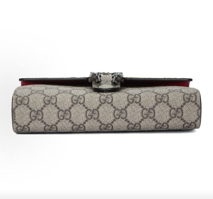 GUCCI Dionysus GG Supreme 虎头扣链条钱包 &middot; 4