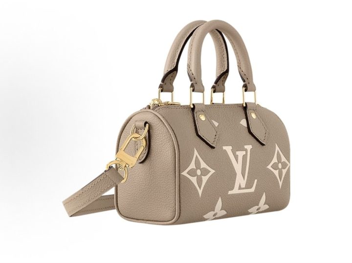Louis Vuitton Nano Speedy 灰色拼奶油色压纹牛皮迷你包 &middot; 2