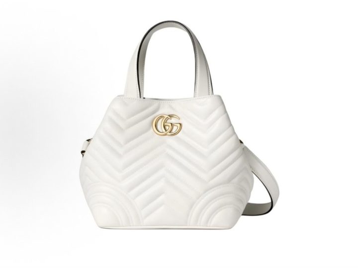GUCCI Betty 迷你白色羊皮托特包 &middot; 4