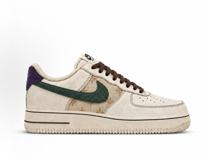 Nike Air Force 1 米色定制球鞋 &middot; 2