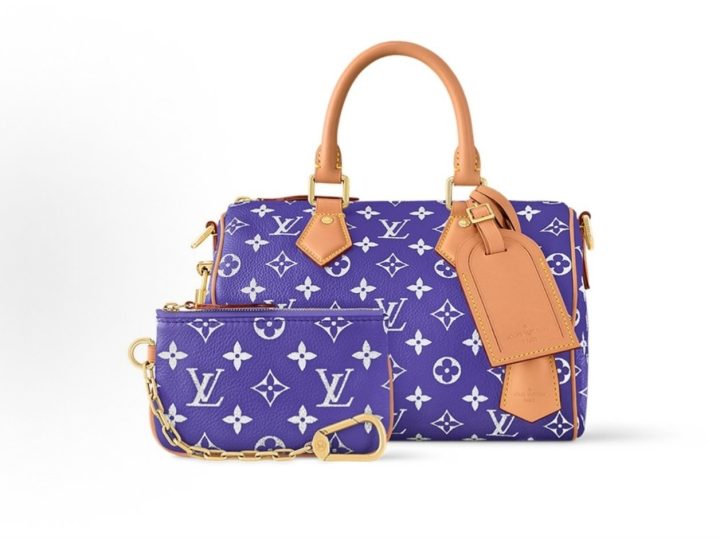 Louis Vuitton Speedy P9 Bandouli&egrave;re 25 紫色皮革手袋 &middot; 3