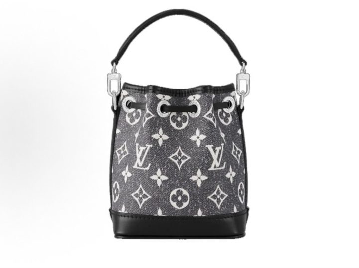 Louis Vuitton Nano No&eacute; 灰色 Monogram 牛仔提花水桶包 &middot; 3