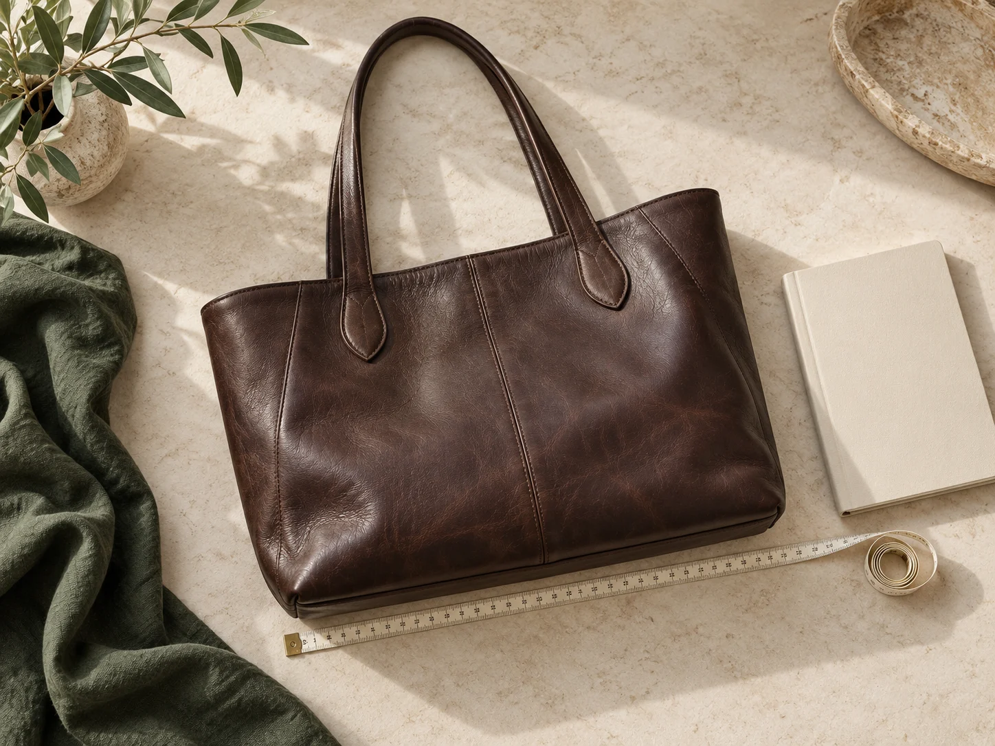 二手 LV Neverfull PM、MM、GM 怎么选?尺寸和实物核对 — AI 编辑配图 · 非商品实拍