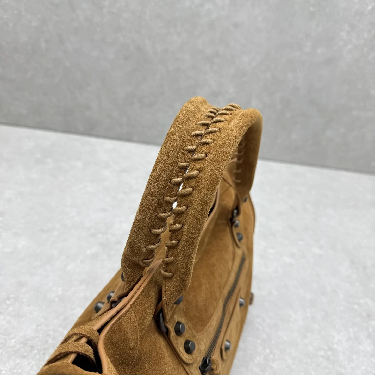 焦糖色 麂皮 ｛中号 磨砂焦糖色｝出 单肩包 日常单肩背款