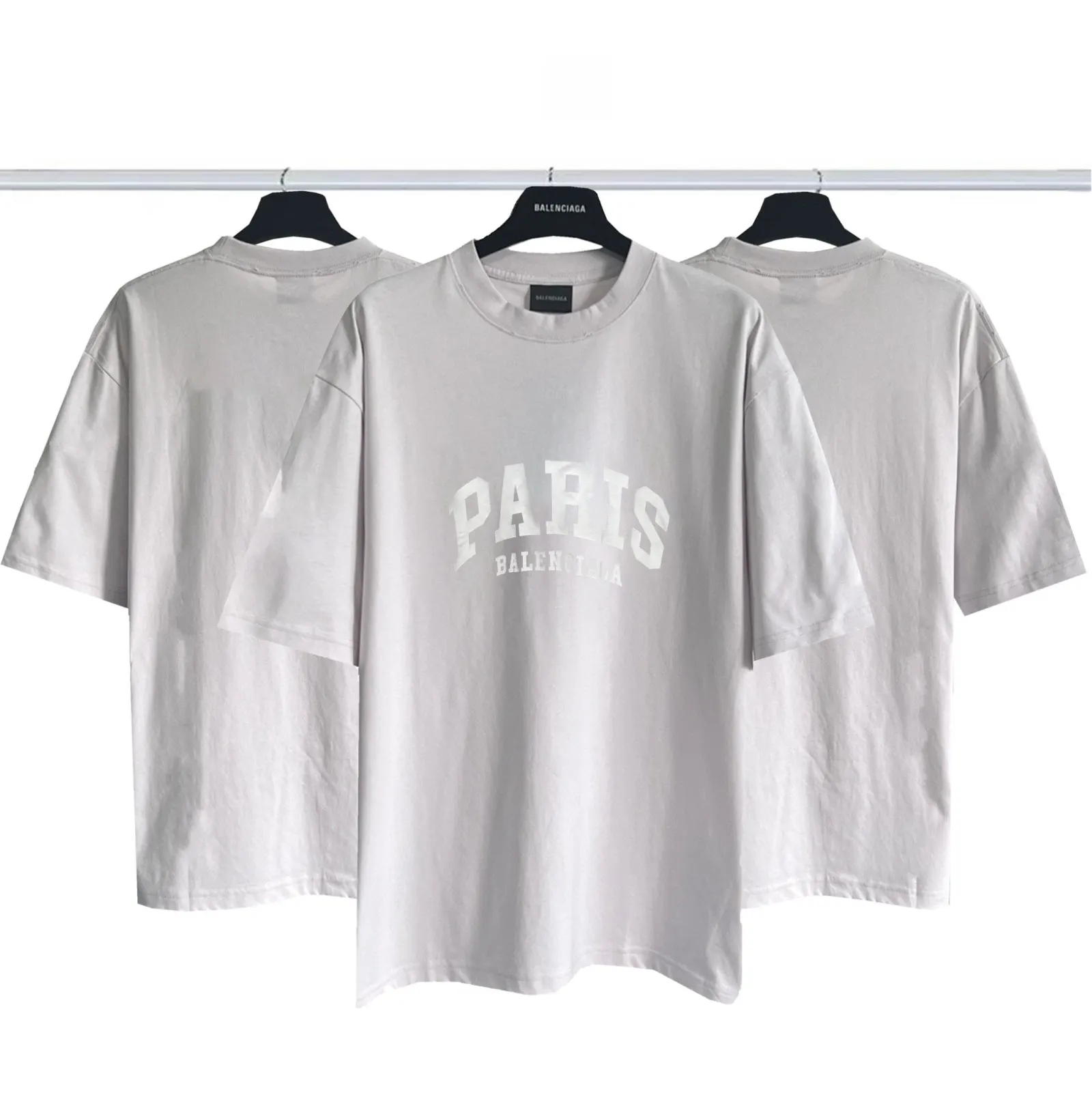 Balenciaga Logo Print Short Sleeve T-Shirt Street Casual Style