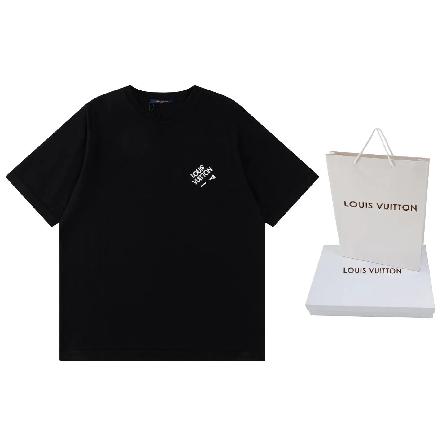 LV 22FW Logo Letter Knitwear Textured Knit Style