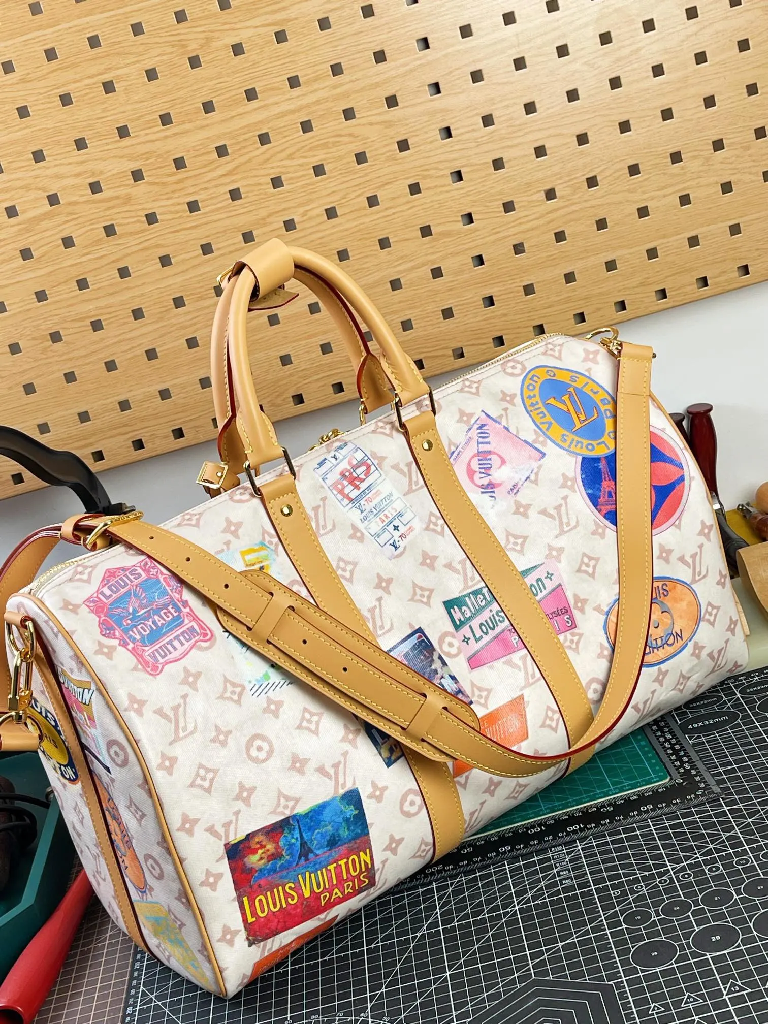 LV Keepall 牛皮 旅行袋 大容量旅行款