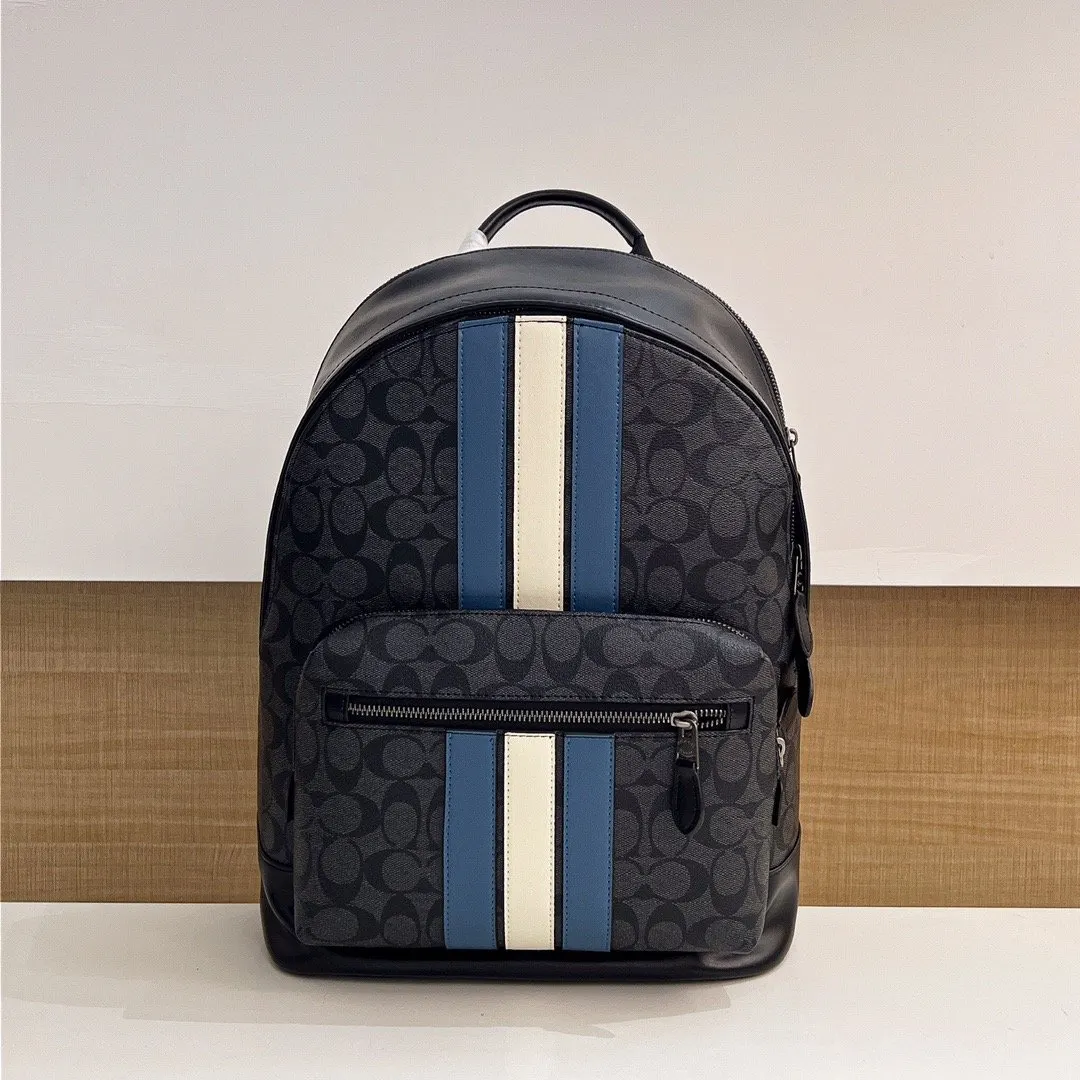Coach 老花 牛皮 男士雙肩 雙肩包 实用雙肩款