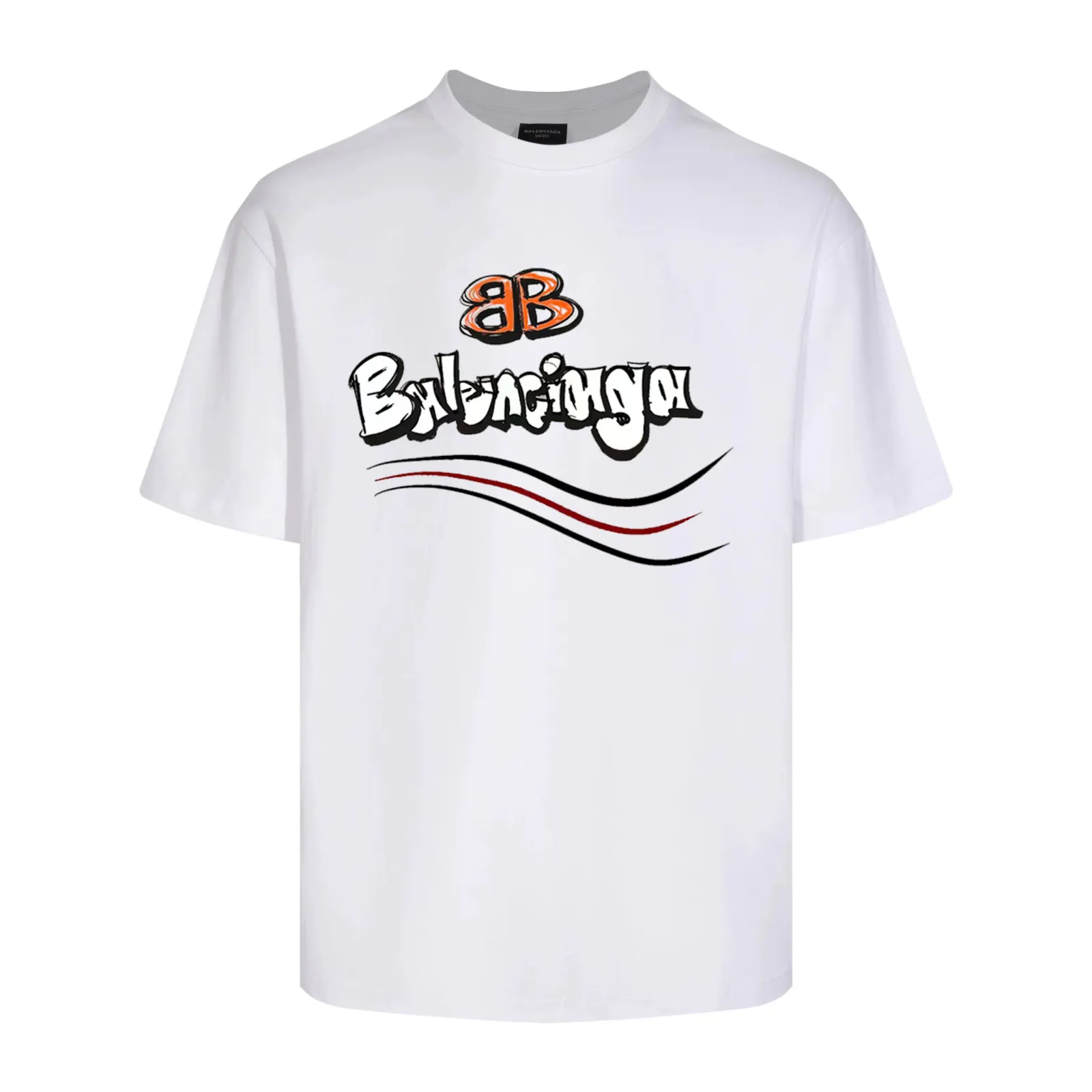 Balenciaga Black Short Sleeve T-Shirt Loose Casual